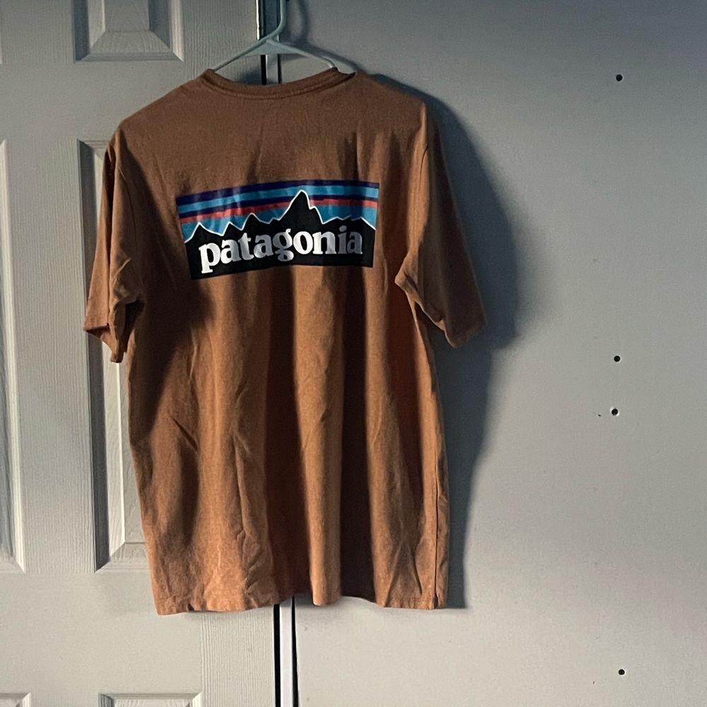 Patagonia, men size Medium, slight damaging whiteness under the pits.